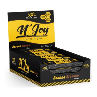 XXL Nutrition - N'joy Protein Bar Banana Brownie - 15x 55g XXL Nutrition - N'joy Protein Bar Banana Brownie - 15x 55g