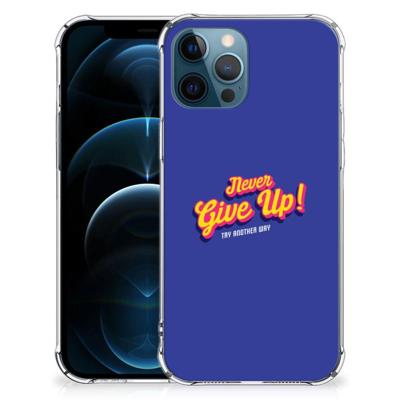 iPhone 12 | 12 Pro Telefoonhoesje met tekst Never Give Up iPhone 12 | 12 Pro Telefoonhoesje met tekst Never Give Up