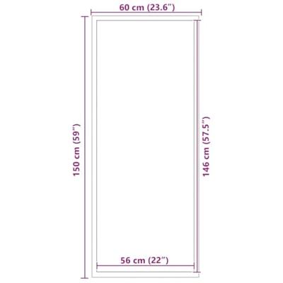 VidaXL Deurmat 60x150 cm bruin