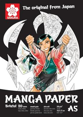 Sakura manga papier a5, 250g, 20 vellen