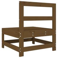 Tuinmiddenbanken 2 st massief grenenhout honingbruin - thumbnail