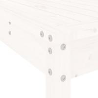 5-delige Barset massief grenenhout wit - thumbnail