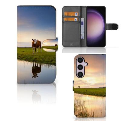 Samsung Galaxy S24 Plus | Telefoonhoesje | Met pasjeshouder | Koe Samsung Galaxy S24 Plus | Telefoonhoesje | Met pasjeshouder | Koe