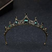 Vintage kleine barok groen Crystal Tiaras kronen voor vrouwen meisjes Bride bruiloft sieraden haaraccessoires zoals blijkt uit - thumbnail