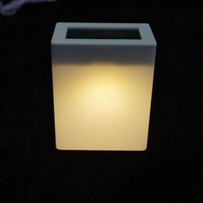Zonne-energie spaar lamp buiten tuin hek muur licht (warm licht)