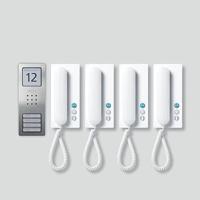 Siedle SET CA 812-4 E/W Infoveld voor Deurintercom Kabelgebonden Zilver, Wit - thumbnail