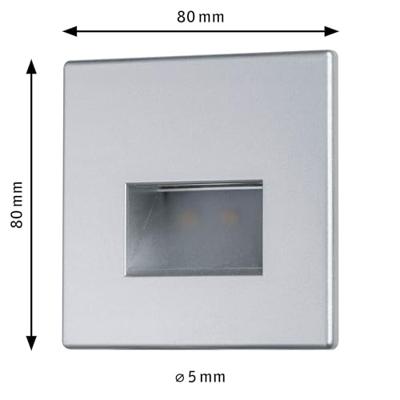 Paulmann Edge 99495 LED-inbouwlamp 1.1 W Chroom (mat) Paulmann Edge 99495 LED-inbouwlamp 1.1 W Chroom (mat)