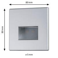 Paulmann Edge 99495 LED-inbouwlamp 1.1 W Chroom (mat) - thumbnail