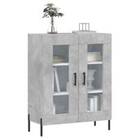 Dressoir 69,5x34x90 cm bewerkt hout betongrijs - thumbnail