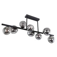 Globo Zwarte plafondlamp met smoke glasRiha - 56133-9D - thumbnail