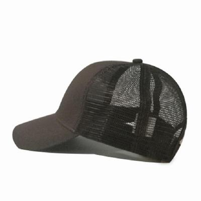 Zomer katoen mesh opening paardenstaart hoed zonnebrandcrème Baseballpet specificatie: ?? (bruin)