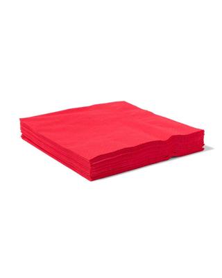 HEMA Papieren servetten rood 33x33 - 20 stuks (rood)