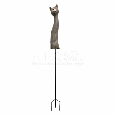 Tuinsteker Poes 110cm
