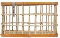 Basil green life - rotan fietsmand - large - voorop- natural bruin - thumbnail