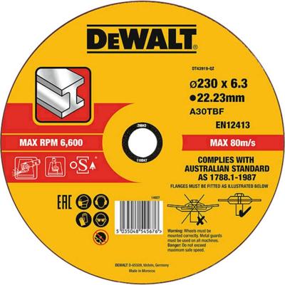 DeWalt Accessoires Extreme 2X Afbraamschijf METAAL 230 x 6.0 x 22,2mm - DT43919-QZ