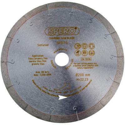 Spero SDB180T25 | Tegel Diamantzaagblad | PRO | 180mm | asgat 25,40mm - SDB180T25