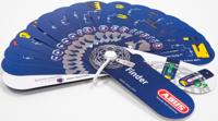 ABUS schablone lock finder cardboard cards 20 pieces - thumbnail