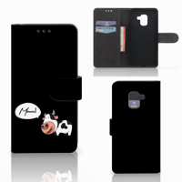 Samsung Galaxy A8 2018 Leuk Hoesje Cow - thumbnail