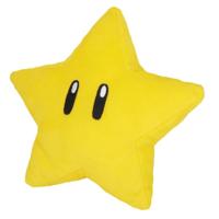 Mario Super Star pluchen knuffel - 18 cm - thumbnail