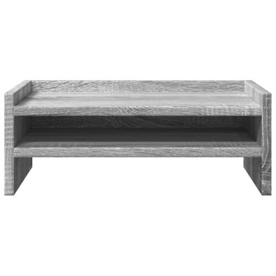 Monitorstandaard 42x24x16 cm bewerkt hout grijs sonoma eiken
