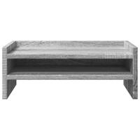 Monitorstandaard 42x24x16 cm bewerkt hout grijs sonoma eiken - thumbnail