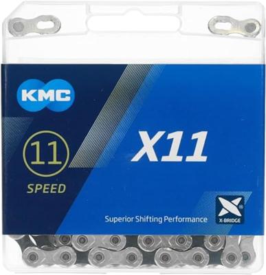 KMC x11 fietsketting 114 schakels zilver/zwart - thumbnail