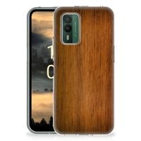 Nokia XR21 | Bumper Hoesje | Donker Hout - thumbnail