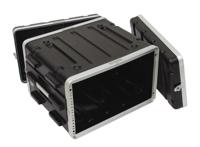 Roadinger Plastic Rack KR-19 DD 19 inch flightcase 6HE - thumbnail
