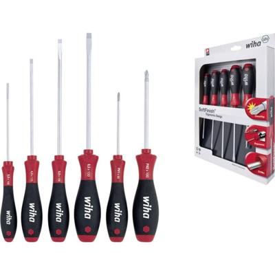 Wiha schroevendraaierset softfinish 7153 (zwart/rood)