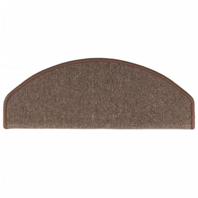 VidaXL Trapmatten 15 st 65x24x4 cm koffiebruin halfrond groot
