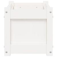 VidaXL Plantenbakken 2 st cm massief grenenhout wit - thumbnail