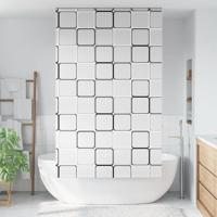 VidaXL Doucherolgordijn 140x240 cm stofbreedte 136 cm - thumbnail