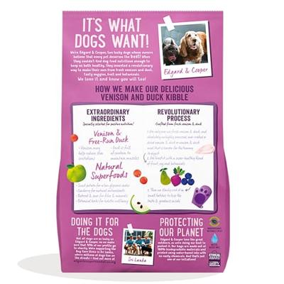 Edgard & Cooper Hond hert & eend 12kg Grote brok