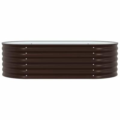 Verhoogde plantenbak Bruin 160 x 80 x 44 cm Staal
