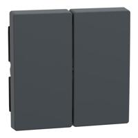 Merten 433514 Wisselschakelaar Afdekking System M Antraciet 1 stuk(s) - thumbnail
