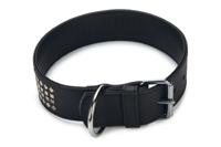 Beeztees Vintage - Halsband Hond - Leer - Zwart - 70 cm x 50 mm - thumbnail