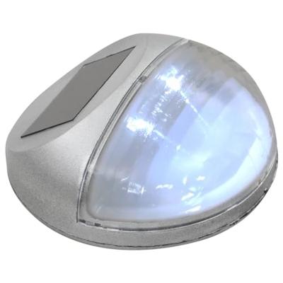 VidaXL Led-wandlampen solar rond zilver 12 st