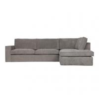 WOOOD Hoekbank 'Thomas' Rechts, kleur Groengrijs - thumbnail