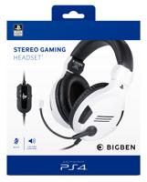 Gaming Headset met Microfoon Big Ben Interactive PS4OFHEADSETV3WHITE Wit Zwart/Wit - thumbnail