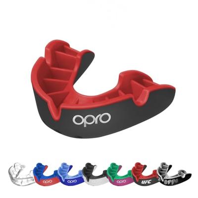 Opro 790007 Silver Superior Fit Mouthguard - Black-Red - SR