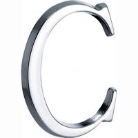 Artitec Mi Satori Huisletter Roman 50mm-C glans chroom - thumbnail