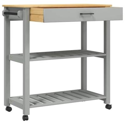 Keukentrolley MONZA 84x40x88,5 cm massief grenenhout