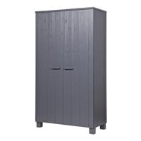 WOOOD Opbergkast 'Dennis' kleur Donkergrijs - thumbnail