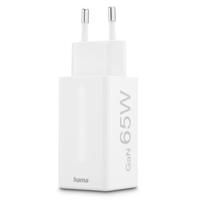 Hama Snellader 2x USB-C PD 1x USB-A QC Mini-oplader 65W Wit - thumbnail