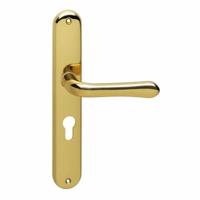 Deurkr.Saturnus schild PC 55 mm mess. gelakt - thumbnail