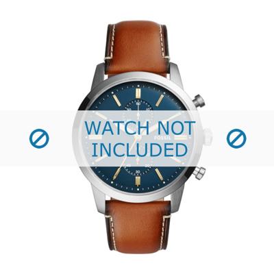Horlogeband Fossil FS5279 Leder Cognac 22mm