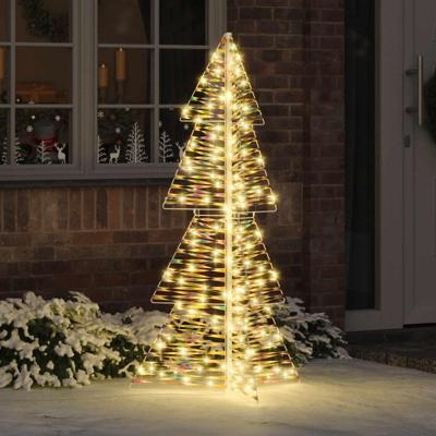 VidaXL Kerstboom met 160 led warmwit 150 cm pet