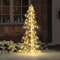 VidaXL Kerstboom met 160 led warmwit 150 cm pet - thumbnail