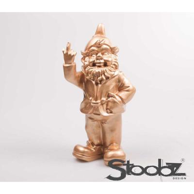 Stoobz kabouter f*ck you goud 32cm Stoobz kabouter f*ck you goud 32cm