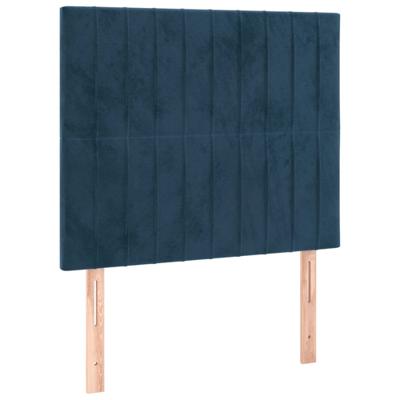 Hoofdborden 2 st 100x5x78/88 cm fluweel donkerblauw Hoofdborden 2 st 100x5x78/88 cm fluweel donkerblauw